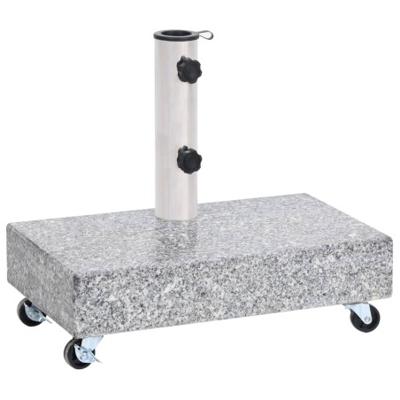 vidaXL Base de sombrilla granito gris claro 45x25x8,3 cm