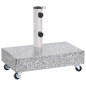 vidaXL Base de sombrilla granito gris claro 45x25x8,3 cm vidaXL Base de sombrilla granito gris claro 45x25x8,3 cm