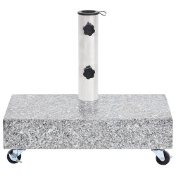 vidaXL Base de sombrilla granito gris claro 45x25x8,3 cm