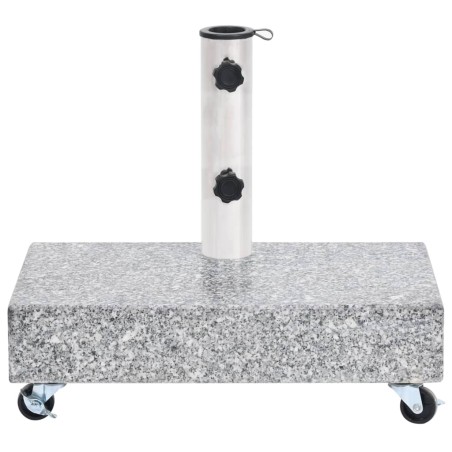vidaXL Base de sombrilla granito gris claro 45x25x8,3 cm