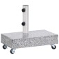 vidaXL Base de sombrilla granito gris claro 45x25x8,3 cm vidaXL Base de sombrilla granito gris claro 45x25x8,3 cm