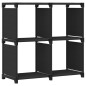 vidaXL Estantería de 4 cubos de tela negra 69x30x72,5 cm vidaXL Estantería de 4 cubos de tela negra 69x30x72,5 cm