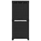 vidaXL Estantería de 4 cubos de tela negra 69x30x72,5 cm vidaXL Estantería de 4 cubos de tela negra 69x30x72,5 cm