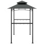vidaXL Cenador barbacoa estante lateral acero antracita 240x150x243 cm vidaXL Cenador barbacoa estante lateral acero antracita 240x150x243 cm