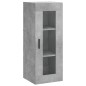 vidaXL Aparador de madera contrachapada gris hormigón 34,5x34x180 cm vidaXL Aparador de madera contrachapada gris hormigón 34,5x34x180 cm