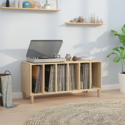 vidaXL Mueble discos madera contrachapada roble Sonoma 100x38x48 cm