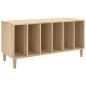 vidaXL Mueble discos madera contrachapada roble Sonoma 100x38x48 cm vidaXL Mueble discos madera contrachapada roble Sonoma 100x38x48 cm