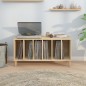 vidaXL Mueble discos madera contrachapada roble Sonoma 100x38x48 cm vidaXL Mueble discos madera contrachapada roble Sonoma 100x38x48 cm