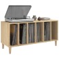 vidaXL Mueble discos madera contrachapada roble Sonoma 100x38x48 cm vidaXL Mueble discos madera contrachapada roble Sonoma 100x38x48 cm