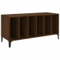 vidaXL Mueble discos madera contrachapada roble marrón 100x38x48 cm vidaXL Mueble discos madera contrachapada roble marrón 100x38x48 cm