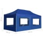 vidaXL Carpa plegable profesional con paredes aluminio azul 6x3m vidaXL Carpa plegable profesional con paredes aluminio azul 6x3m