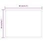 vidaXL Espejo de baño con LED 80x60 cm vidaXL Espejo de baño con LED 80x60 cm