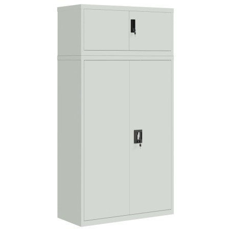 vidaXL Armario archivador de acero gris claro 90x40x180 cm