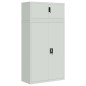 vidaXL Armario archivador de acero gris claro 90x40x180 cm