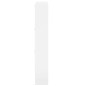 vidaXL Mueble zapatero madera contrachapada blanco brillo 59x17x108 cm