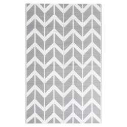 vidaXL Alfombra de exterior PP gris 120x180 cm