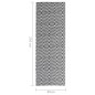 vidaXL Alfombra de exterior PP negra 80x250 cm vidaXL Alfombra de exterior PP negra 80x250 cm