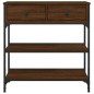 vidaXL Mesa consola madera de ingeniería marrón roble 72,5x25x75 cm vidaXL Mesa consola madera de ingeniería marrón roble 72,5x25x75 cm