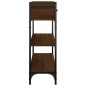 vidaXL Mesa consola madera de ingeniería marrón roble 72,5x25x75 cm vidaXL Mesa consola madera de ingeniería marrón roble 72,5x25x75 cm