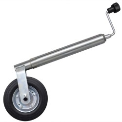 vidaXL Rueda de remolque 48 mm con 2 tubos de soporte y 3 abrazaderas