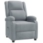 vidaXL Sillón reclinable de tela gris claro