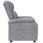 vidaXL Sillón reclinable de tela gris claro