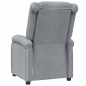 vidaXL Sillón reclinable de tela gris claro