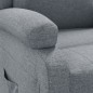 vidaXL Sillón reclinable de tela gris claro