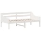 vidaXL Sofá cama madera maciza de pino blanco 90x190 cm vidaXL Sofá cama madera maciza de pino blanco 90x190 cm