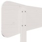 vidaXL Cabecero de cama madera maciza de pino blanco 150 cm vidaXL Cabecero de cama madera maciza de pino blanco 150 cm