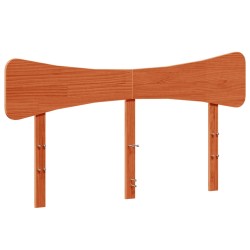 vidaXL Cabecero de cama madera maciza de pino marrón cera 150 cm
