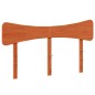 vidaXL Cabecero de cama madera maciza de pino marrón cera 150 cm vidaXL Cabecero de cama madera maciza de pino marrón cera 150 cm
