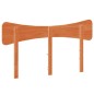 vidaXL Cabecero de cama madera maciza de pino marrón cera 150 cm vidaXL Cabecero de cama madera maciza de pino marrón cera 150 cm