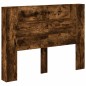 vidaXL Cabecero de cama con luz LED roble ahumado 140x16,5x103,5 cm vidaXL Cabecero de cama con luz LED roble ahumado 140x16,5x103,5 cm
