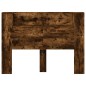 vidaXL Cabecero de cama con luz LED roble ahumado 140x16,5x103,5 cm vidaXL Cabecero de cama con luz LED roble ahumado 140x16,5x103,5 cm
