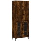 vidaXL Aparador alto madera contrachapada roble ahumado 69,5x34x180 cm vidaXL Aparador alto madera contrachapada roble ahumado 69,5x34x180 cm