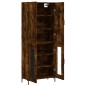 vidaXL Aparador alto madera contrachapada roble ahumado 69,5x34x180 cm vidaXL Aparador alto madera contrachapada roble ahumado 69,5x34x180 cm