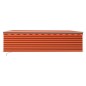 vidaXL Toldo retráctil manual con persiana naranja y marrón 5x3 m vidaXL Toldo retráctil manual con persiana naranja y marrón 5x3 m