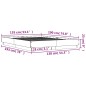 vidaXL Estructura de cama madera de ingeniería marrón roble 135x190 cm