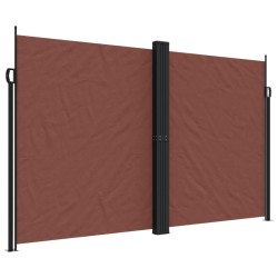 vidaXL Toldo lateral retráctil marrón 200x1000 cm
