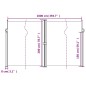 vidaXL Toldo lateral retráctil marrón 200x1000 cm vidaXL Toldo lateral retráctil marrón 200x1000 cm