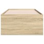 vidaXL Tumbona con cajones madera ingeniería roble Sonoma 75x190 cm vidaXL Tumbona con cajones madera ingeniería roble Sonoma 75x190 cm