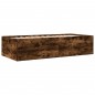 vidaXL Tumbona con cajones madera ingeniería roble ahumado 75x190 cm vidaXL Tumbona con cajones madera ingeniería roble ahumado 75x190 cm