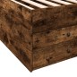 vidaXL Tumbona con cajones madera ingeniería roble ahumado 75x190 cm vidaXL Tumbona con cajones madera ingeniería roble ahumado 75x190 cm