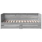 vidaXL Tumbona con cajones madera ingeniería gris Sonoma 75x190 cm