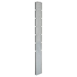 vidaXL Postes de valla de jardín 10 uds acero galvanizado plata 180 cm