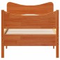 vidaXL Estructura cama con cabecero madera pino marrón cera 90x200 cm vidaXL Estructura cama con cabecero madera pino marrón cera 90x200 cm