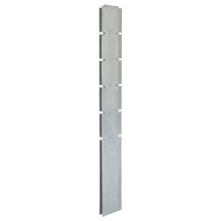 vidaXL Postes de valla de jardín 30 uds acero galvanizado plata 160 cm
