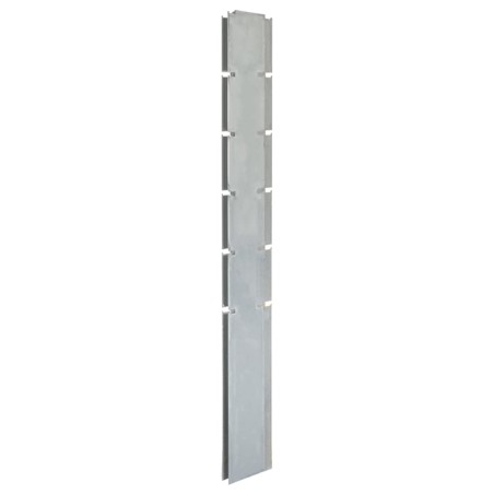 vidaXL Postes de valla de jardín 30 uds acero galvanizado plata 160 cm