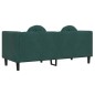 vidaXL Sofá con cojines 2 plazas terciopelo verde oscuro vidaXL Sofá con cojines 2 plazas terciopelo verde oscuro